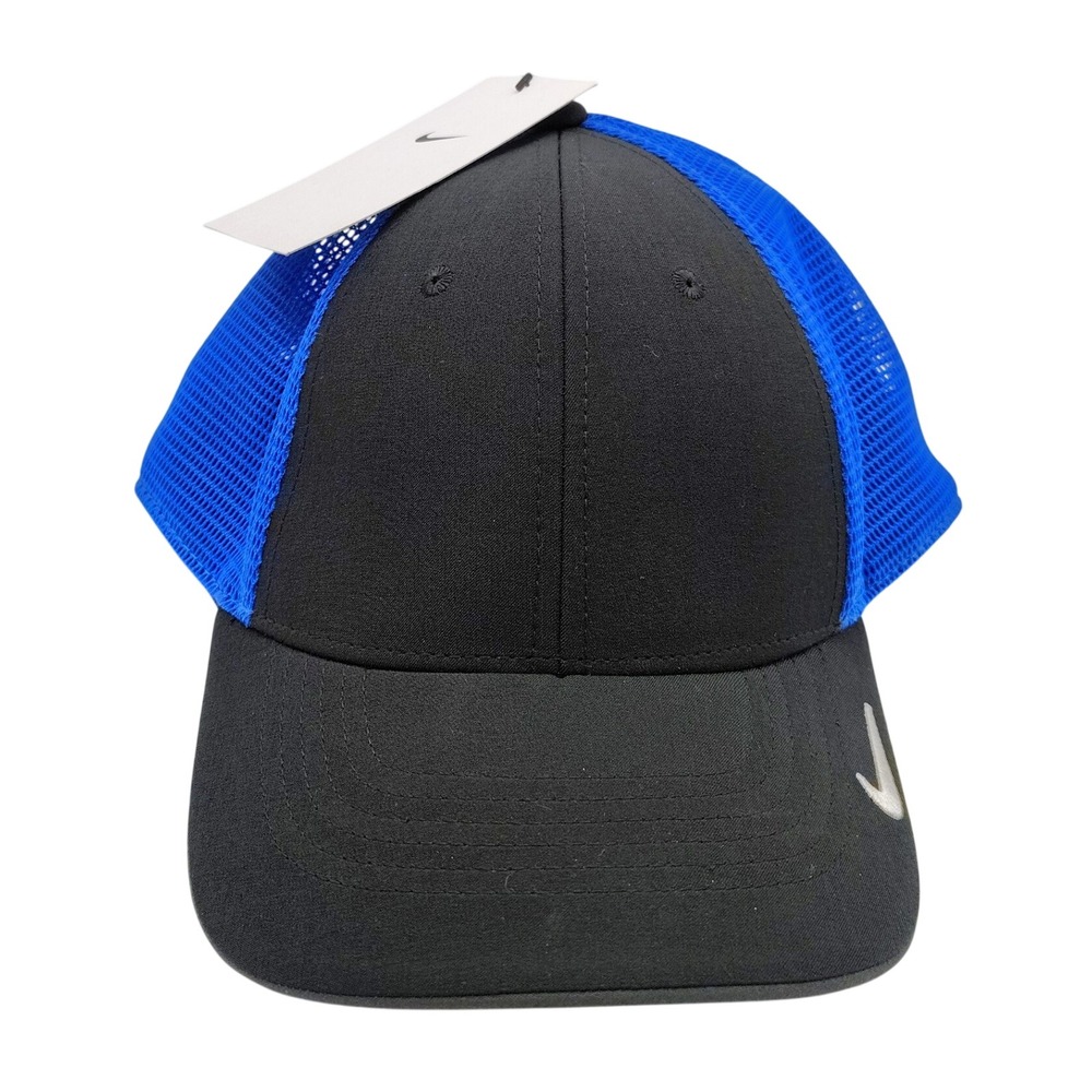 Nike Legacy 91 Dri-Fit Golf Hat Black Blue NWT AO9293-011 M/L Mesh